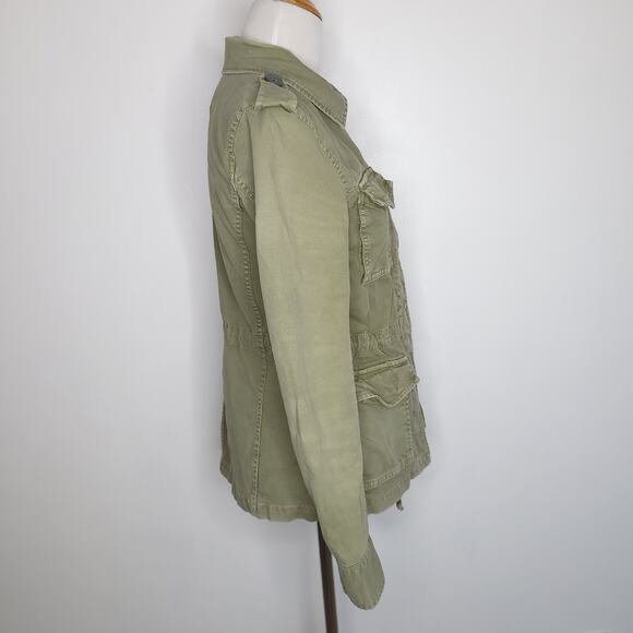 Madewell Outbound Utility Jacket Army Green Button Front Women XS - Picture 3 of 14